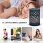 Ceramic Blue Halo Electric Oil Wax Melts Burner, thumbnail 3 of 6