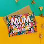 Wonderful Mum Mother's Day Card, thumbnail 2 of 2