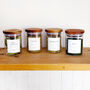 Set Of Acacia Spice Jars With Custom Labels, thumbnail 8 of 10