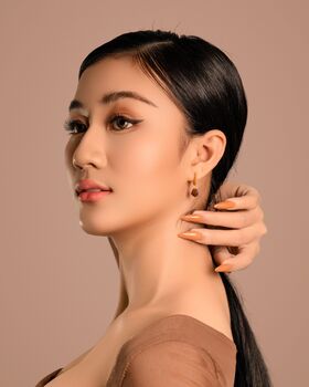 Aurora Rhombus Ocean Agate Earrings, 7 of 10