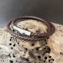 Classic Leather Double Wrap Bracelet For Him, thumbnail 1 of 2