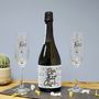 Fizz Personalised Prosecco And Flutes Set In Gift Box, thumbnail 1 of 3