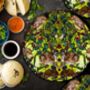 Spring In The Thicket Bone China Plate In Bright Green Large, thumbnail 1 of 4