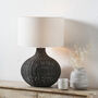 Black Rattan Table Lamp, thumbnail 1 of 8