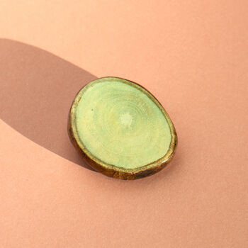 Mango Wood Slice Brooch, 3 of 5