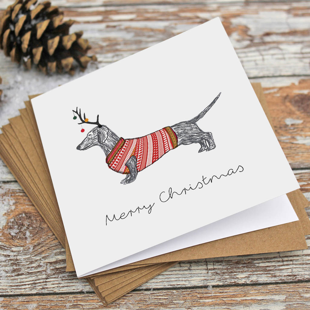 Dachshund Christmas Cards 