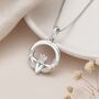 Personalised Sterling Silver Claddagh Pendant Necklace, thumbnail 1 of 9