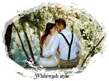 Custom Wooden Photo, Anniversary Gift, Whitewash Style, 7 of 7
