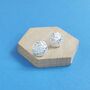 Sterling Silver Aero Moon Studs, thumbnail 1 of 2