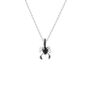 Black Scorpion Silver Necklace Personalised Birthday Gift, thumbnail 5 of 5