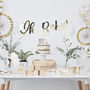 Gold Foil Happy Pushing Baby Shower Cake Topper, thumbnail 3 of 3