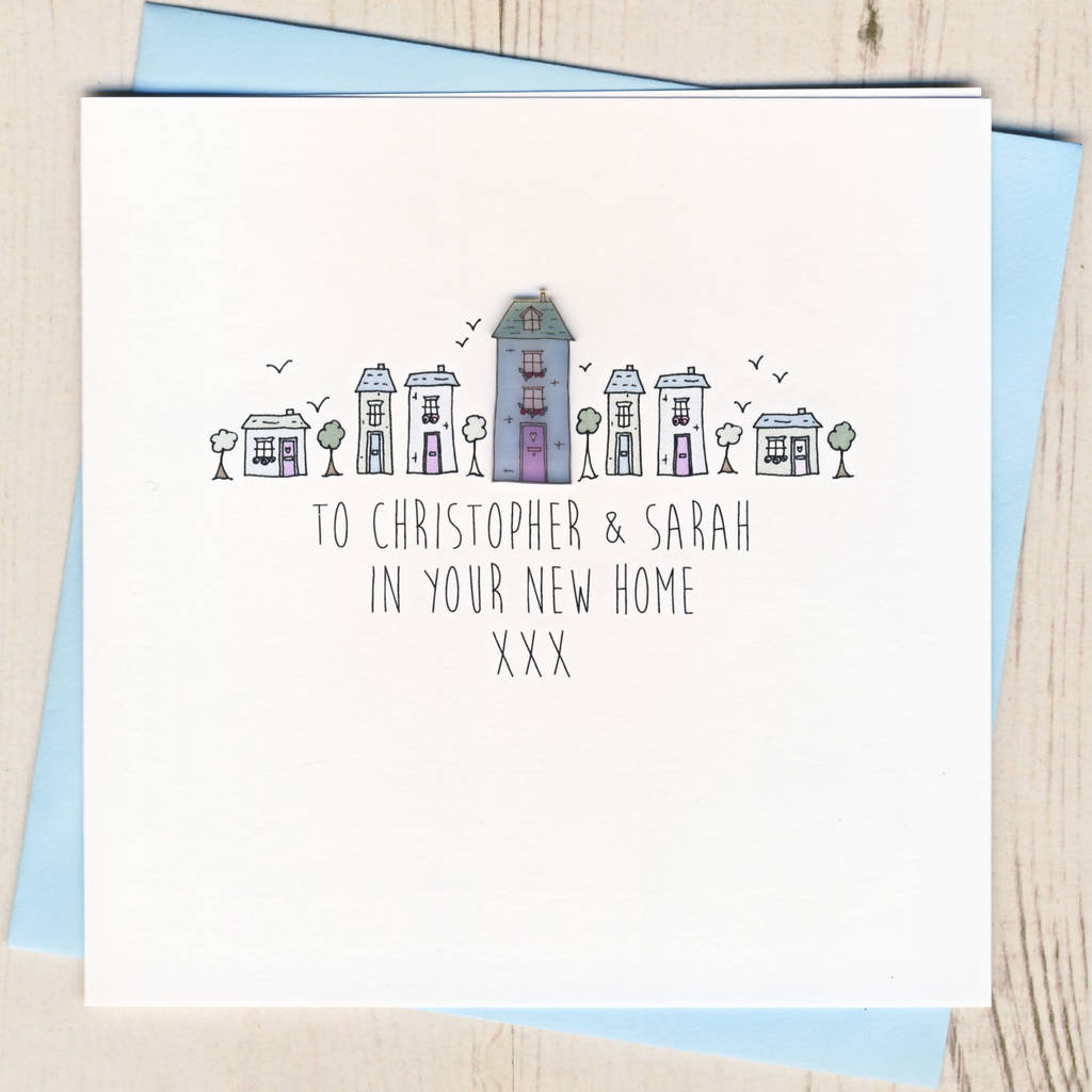 personalised new home congratulations card by eggbert & daisy | notonthehighstreet.com