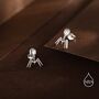 Sterling Silver Bacteriophage Stud Earrings, thumbnail 7 of 12