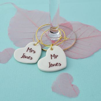 Personalised Wedding Gift Glass Charms, 2 of 3