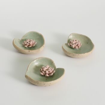 Ceramic Lily Pad Incense Holder, 4 of 6
