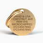 Dog And Cat ID Tag Personalised With Contact Info, thumbnail 3 of 9