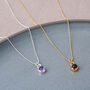 Gem Dot Amethyst February Birthstone Necklace, thumbnail 1 of 4