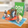 Sealy Card Just For You! Silly Seals 3D Pop Up Funny Birthday Anniversary Thank You Card For Him And Her, thumbnail 1 of 7