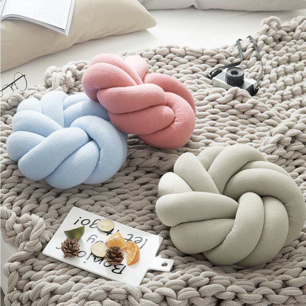 Knot Cushion In Various Colours, 1 of 12