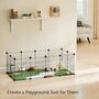 Modular Small Animal Playpen With Metal Panels, thumbnail 1 of 7