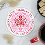 King Charles Iii Coronation Emblem Coaster, thumbnail 4 of 5