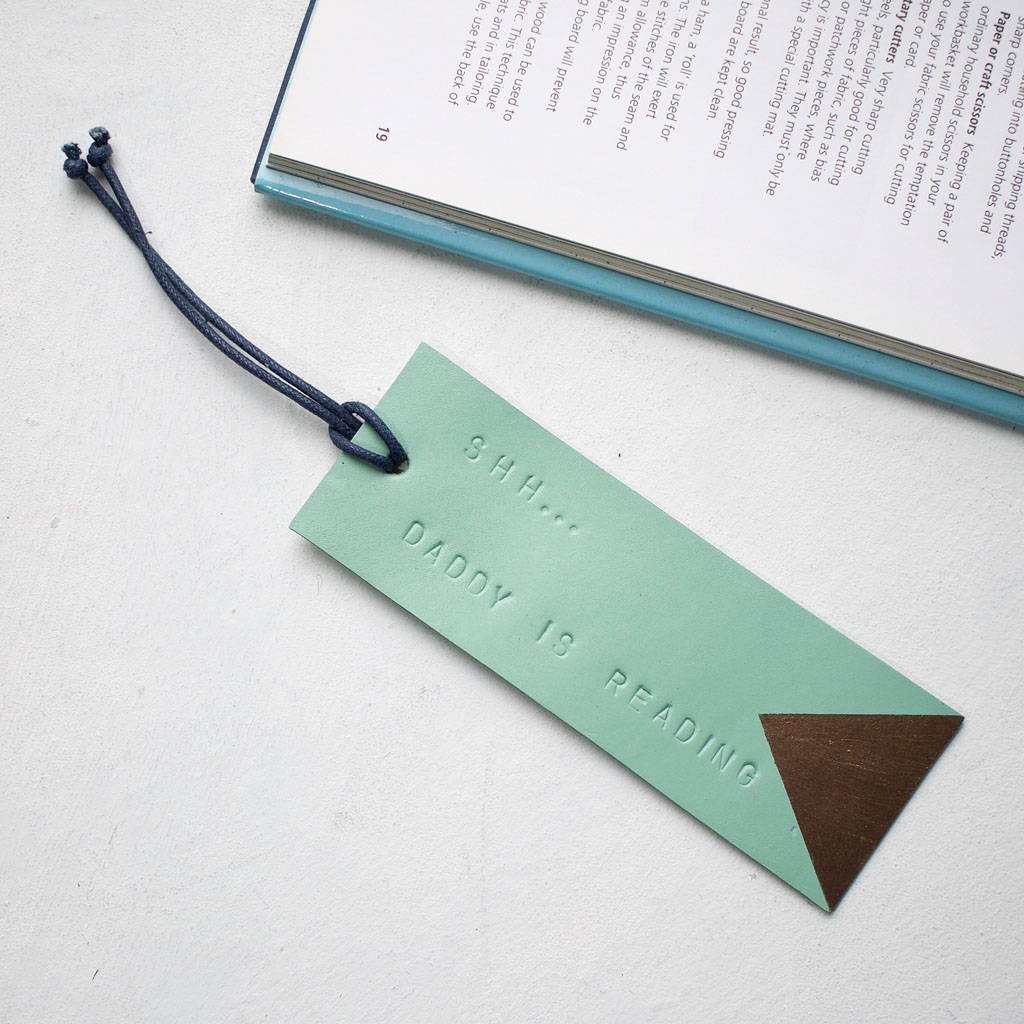 Personalised Leather Bookmark By Swag And Tassel | notonthehighstreet.com