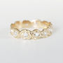 Gold Diamond Wedding Ring Of Roses, thumbnail 1 of 2