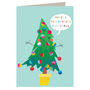 Smiley Christmas Tree Card, thumbnail 2 of 2