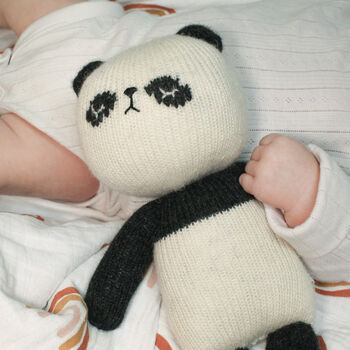 Archie The Hand Knitted Panda, 5 of 10