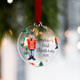 Baby Boy's First Christmas Personalised Bauble, thumbnail 7 of 7