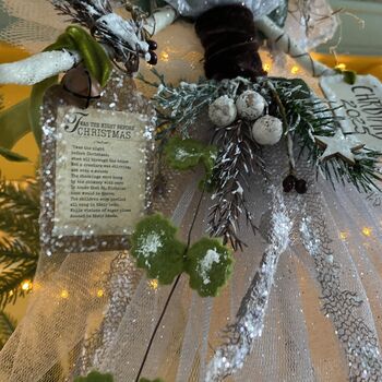 Enchanted Christmas Woodland Berry Fairy Treetopper, 8 of 12