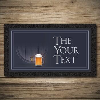 Personalised Bar Runner And Coasters Tap Room, 3 of 8