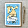 Funny Giraffe Birthday Card, thumbnail 1 of 2