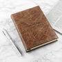 Personalised Natural Tan Leather Notebook, thumbnail 5 of 12