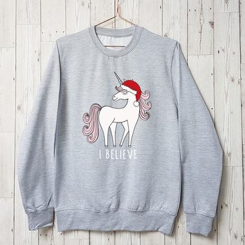 'I Believe' Childrens Christmas Jumper, 6 of 7