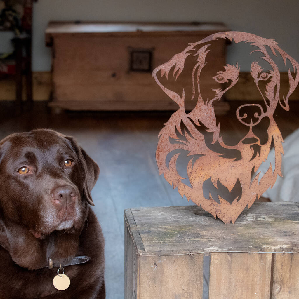 Personalised Dog Portrait Metal Sculpture By The Image Industry
