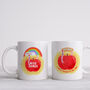 Personalised Teacher Mug : Worms And Apples Illustration, thumbnail 1 of 2