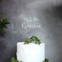 Personalised Wedding Cake Topper In Clear Acrylic, thumbnail 2 of 5