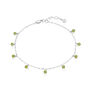 August Peridot Birthstone Anklet, thumbnail 3 of 7