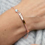 Personalised Birthstone And Bar Bracelet, thumbnail 1 of 11
