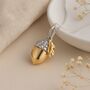 Personalised Sterling Silver And Gold Acorn Pendant, thumbnail 3 of 10