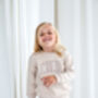 Child's Varsity Style Mini Embroidered Sweatshirt Jumper, thumbnail 5 of 7