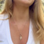 Gold Vermeil Or Sterling Silver Seed Pod Charm Necklace, thumbnail 3 of 8