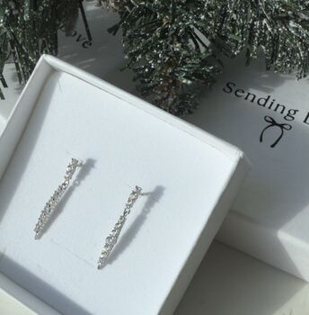 Sparkly Bridal Earrings, 4 of 5