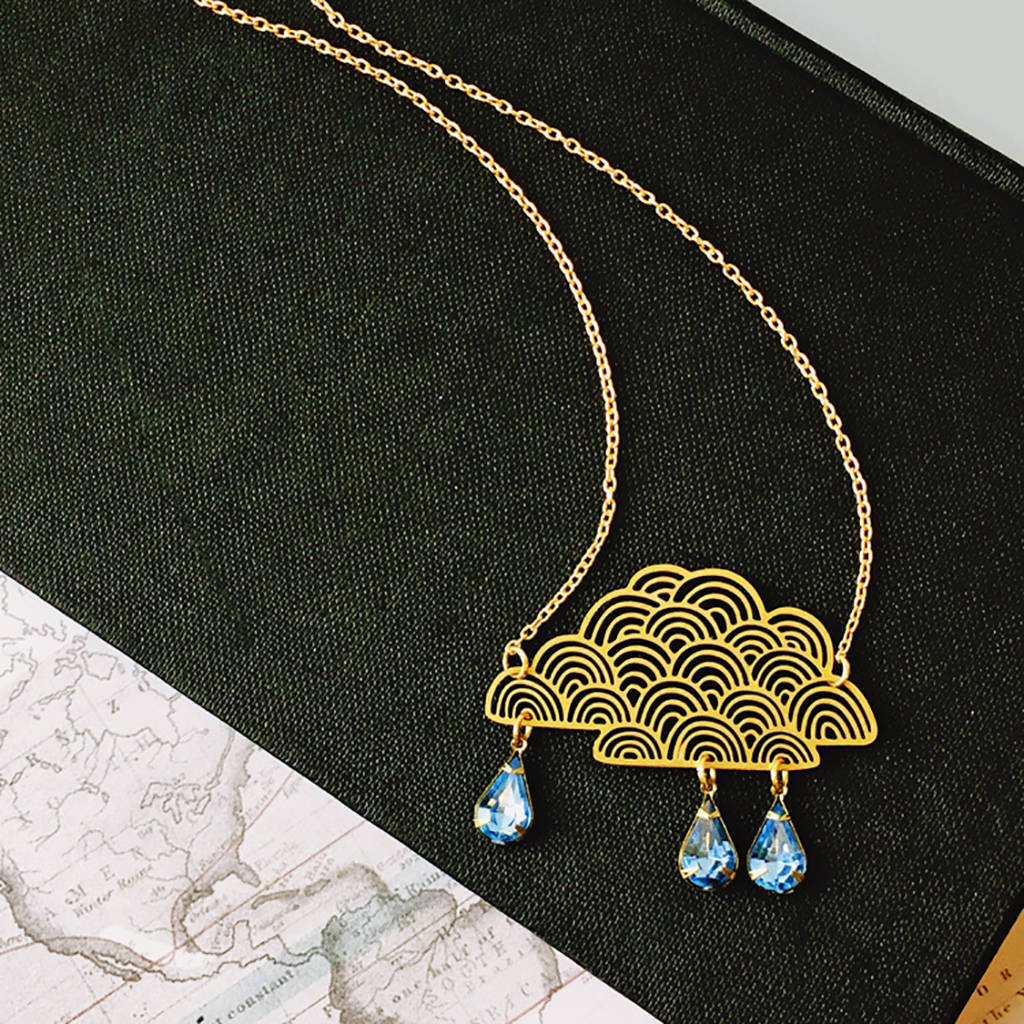 cloud necklace by eclectic eccentricity | notonthehighstreet.com