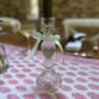 Clear Glass Ribbed Candlestick, thumbnail 1 of 5