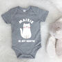 Personalised Cat Is My Bestie Babygrow, thumbnail 3 of 6