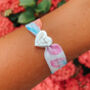 Personalised Feather Print Stretch Bead Bracelet, thumbnail 1 of 7