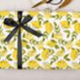 Three Sheets Of Botanical Lemons Wrapping Paper, thumbnail 2 of 2