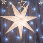 White Scandi Style Paper Star Lantern, thumbnail 1 of 6